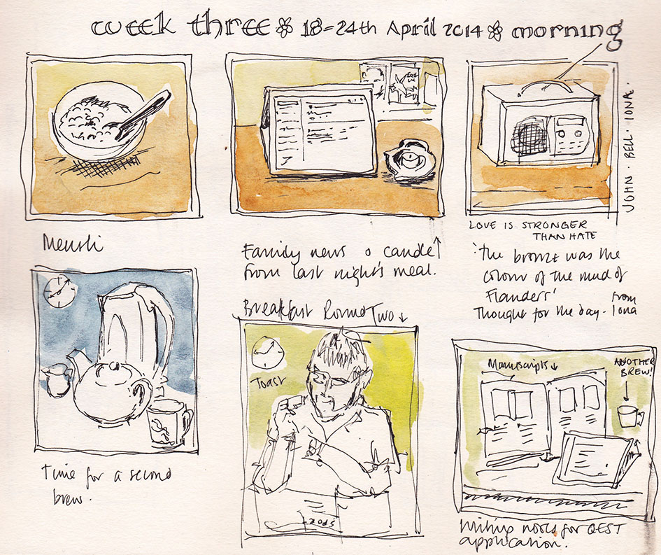 sketch book diary of my day