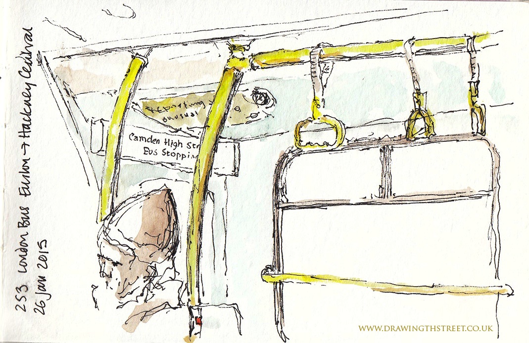 Inside london bus